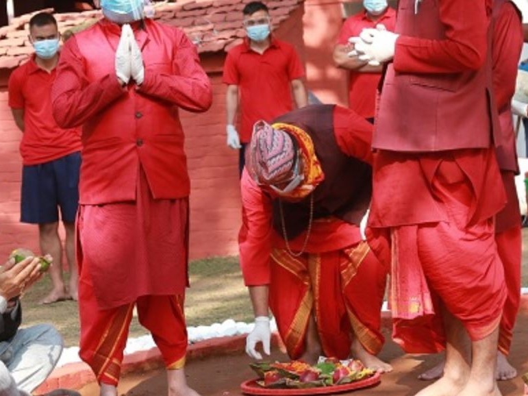 खड्गभवानी कोतमा मौलो पूजासहित सामूहिक टीका 